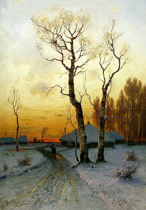 Klever Julius – Thaw, 900 Classic russian paintings