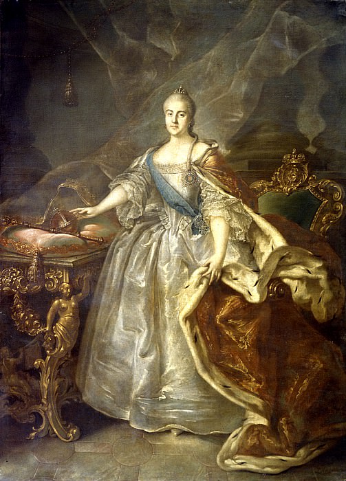 Argun Ivan – Portrait of Catherine II, 900 Classic russian paintings