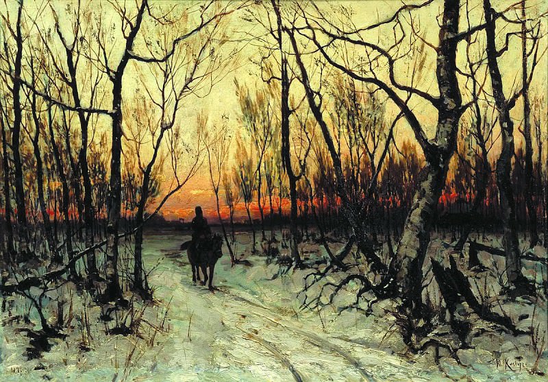 Julius Klever – In the evening, 900 Classic russian paintings