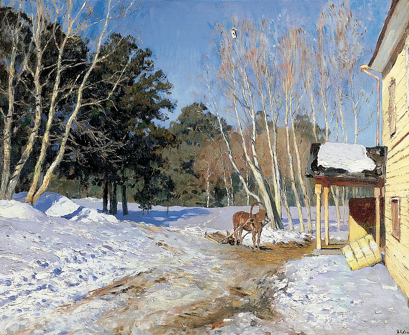 Isaak Levitan – March, 900 Classic russian paintings