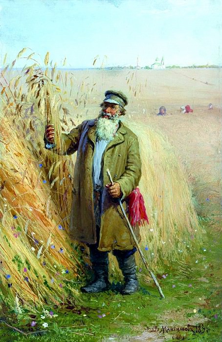 МАКСИМОВ Василий – После обедни, 900 Картин самых известных русских художников