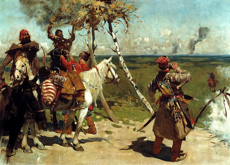 Ivan Sergei – The border patrol Moscow, 900 Classic russian paintings