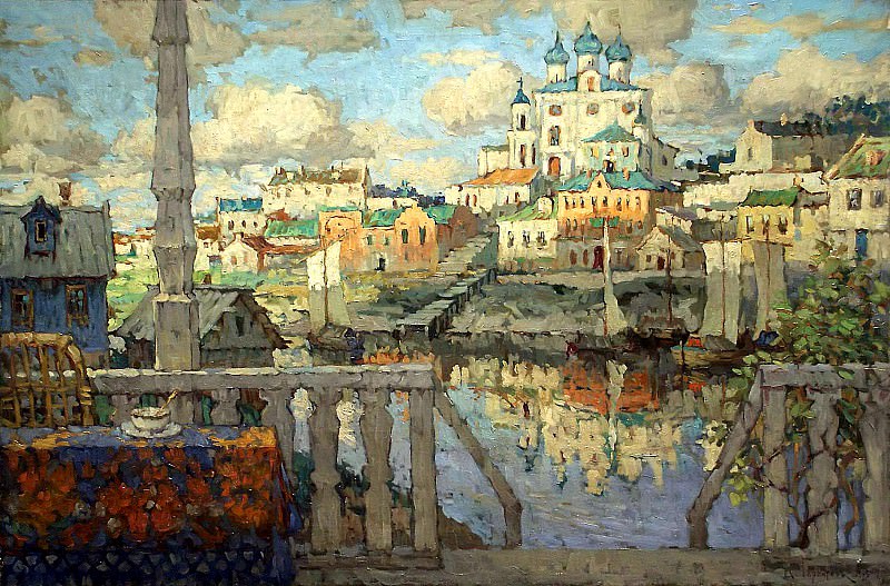 Gorbatov Constantine – Pskov. 1915, 900 Classic russian paintings