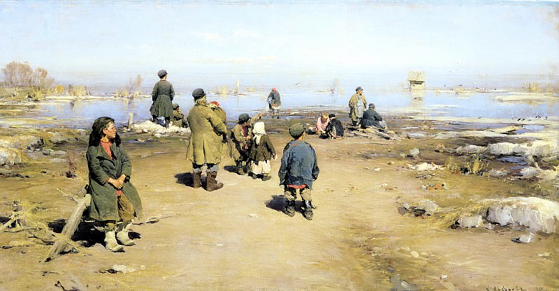ARKHIPOV Abram – Ice passed, 900 Classic russian paintings
