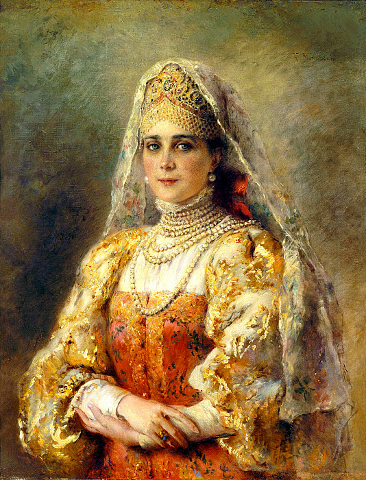 MAKOVSKY Constantin – Portrait, Zinaida N. Yusupova, 900 Classic russian paintings