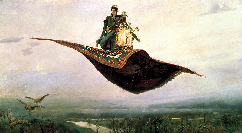 ВАСНЕЦОВ Виктор – Ковёр-самолёт, 900 Картин самых известных русских художников
