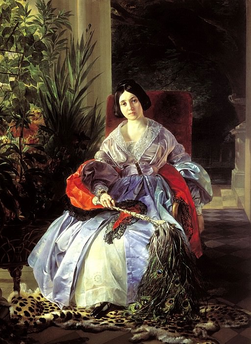 BRYULLOV Karl – Portrait of the Most Serene Princess Elizabeth Saltykov. 1841, 900 Classic russian paintings