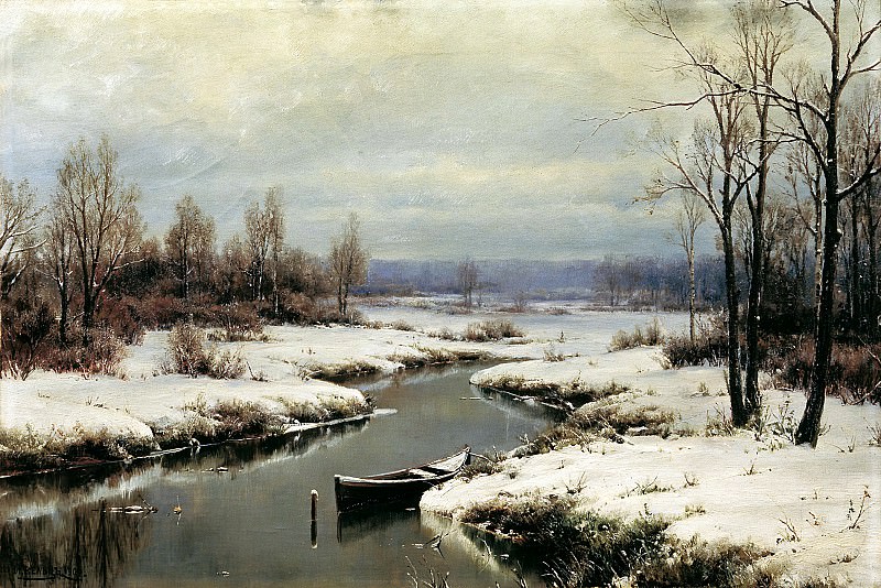 Welz Ivan – Beginning of winter, 900 Classic russian paintings