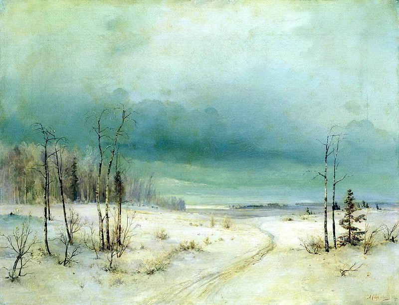 Alexei Savrasov – Winter. 1, 900 Classic russian paintings