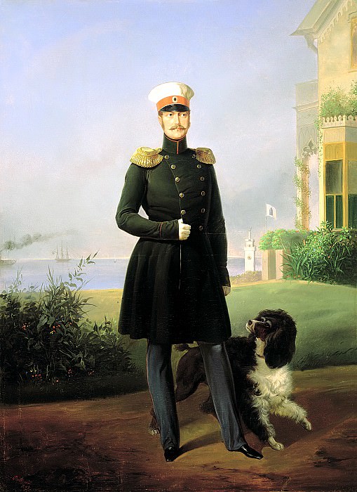 Boatman Egor – Portrait of Emperor Nicholas I. 1849, 900 Classic russian paintings