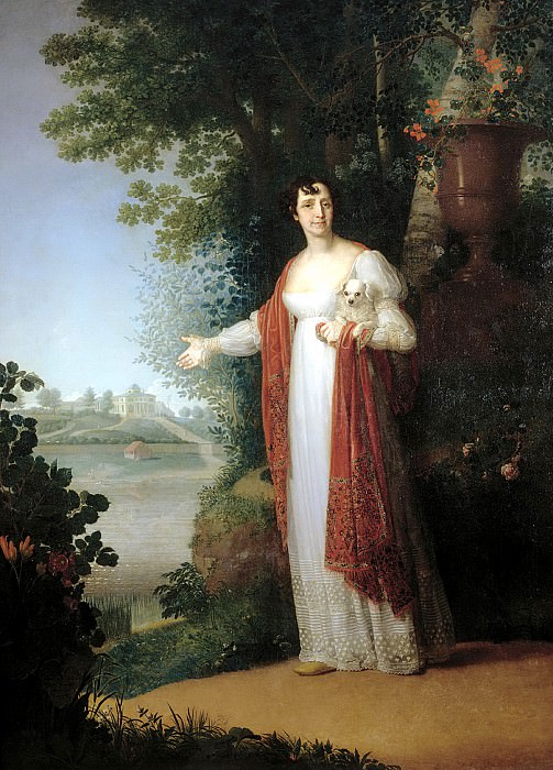 Borovikovsky Vladimir – Portrait of Darya Alekseevna Derzhavina, 900 Classic russian paintings
