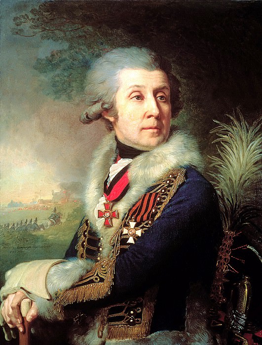 Borovikovsky Vladimir – Portrait of Major-General Fedor Artemyevitch Borowski, 900 Classic russian paintings