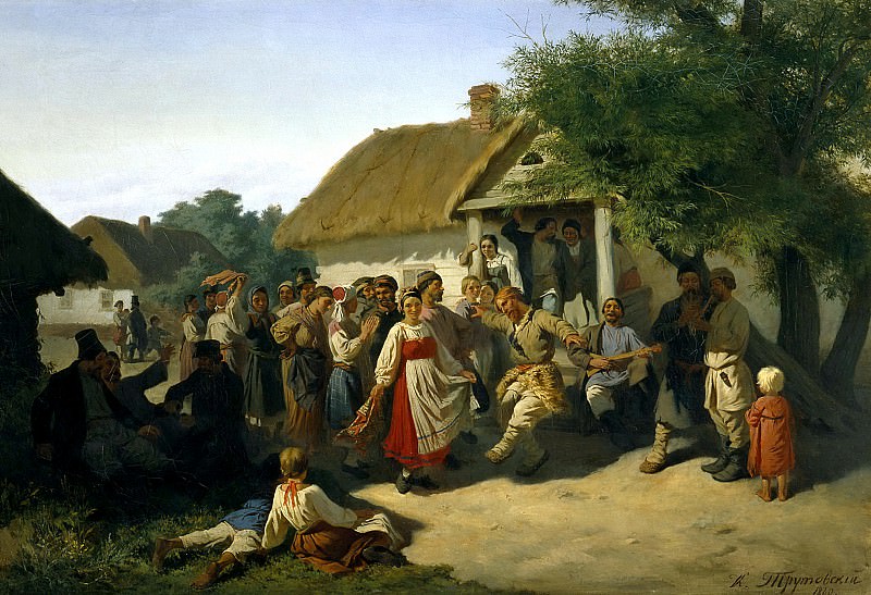 Trutovsky Constantin – Round Dance in the Kursk province, 900 Classic russian paintings