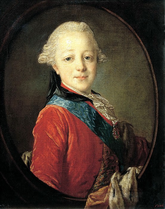 Rocot Fyodor – Portrait of Grand Duke Paul Petrovich in childhood. 1761, 900 Classic russian paintings