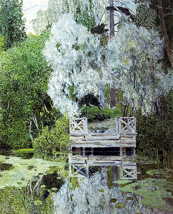 GOLOVIN Alexander – willows, 900 Classic russian paintings