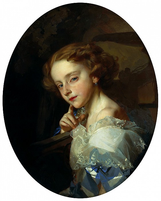 МАКАРОВ Иван – Портрет девочки, 900 Картин самых известных русских художников