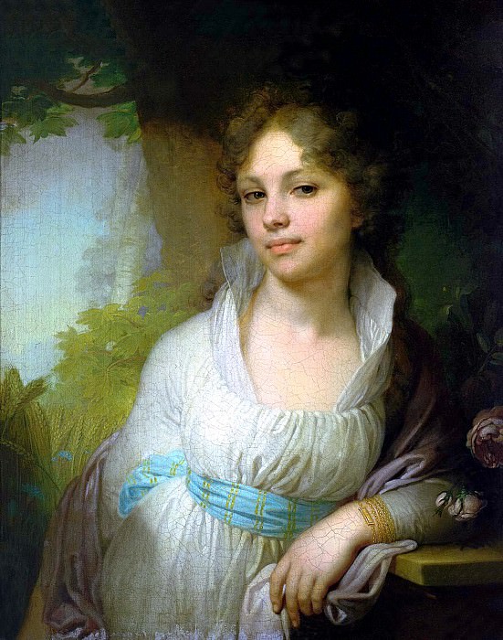 Borovikovsky Vladimir – Portrait of Maria Ivanovna Lopukhina, 900 Classic russian paintings