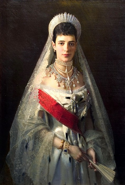 Kramskoy Ivan – Portrait of Empress Maria Feodorovna, 900 Classic russian paintings