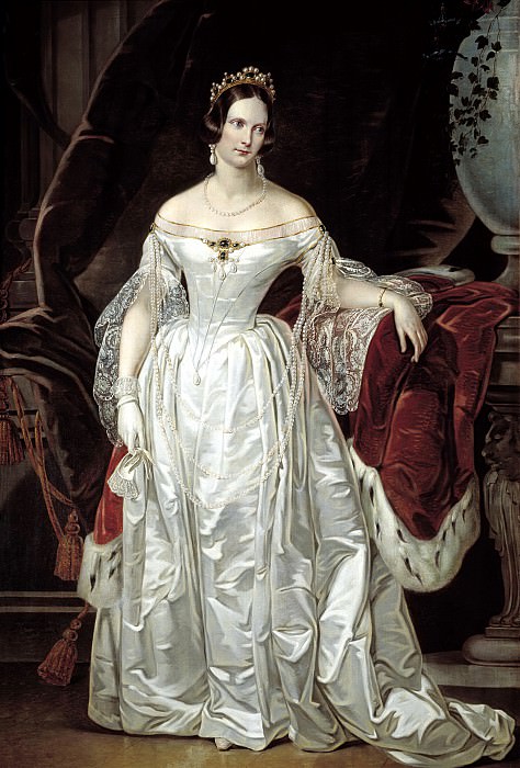 Reichel, Karl – Portrait of Empress Alexandra Feodorovna, 900 Classic russian paintings