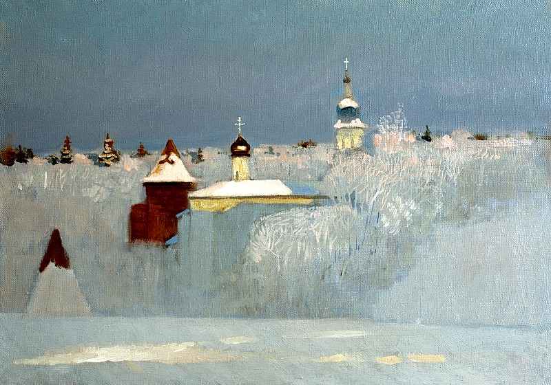 ANOKHIN Nikolai – Russian Winter, 900 Classic russian paintings