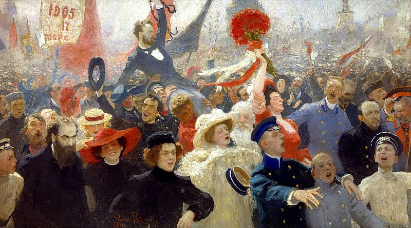 РЕПИН Илья – 18 октября 1905 года, 900 Картин самых известных русских художников