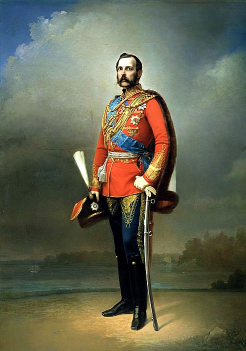 Nikolai Lavrov – Portrait of Emperor Alexander II. 1873, 900 Classic russian paintings
