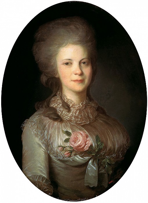 Rocot Fyodor – Portrait of Varvara Nikolaevna Surovtseva, 900 Classic russian paintings