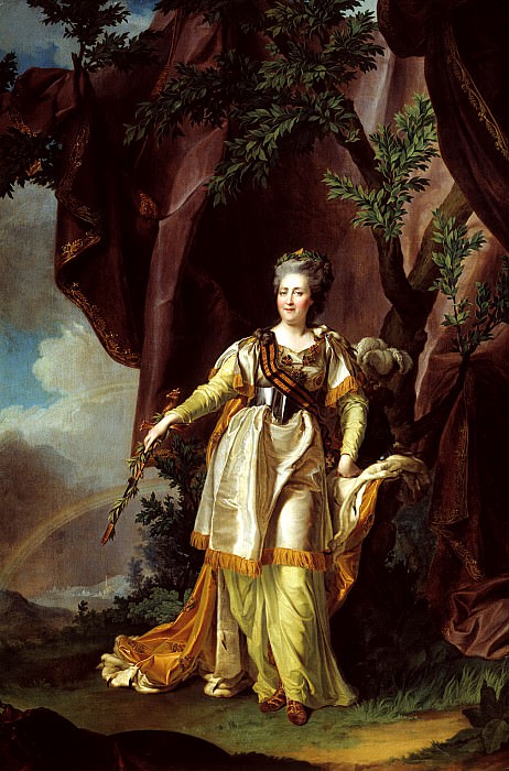 Levitsky Dmitry – Portrait of Catherine II, 900 Classic russian paintings