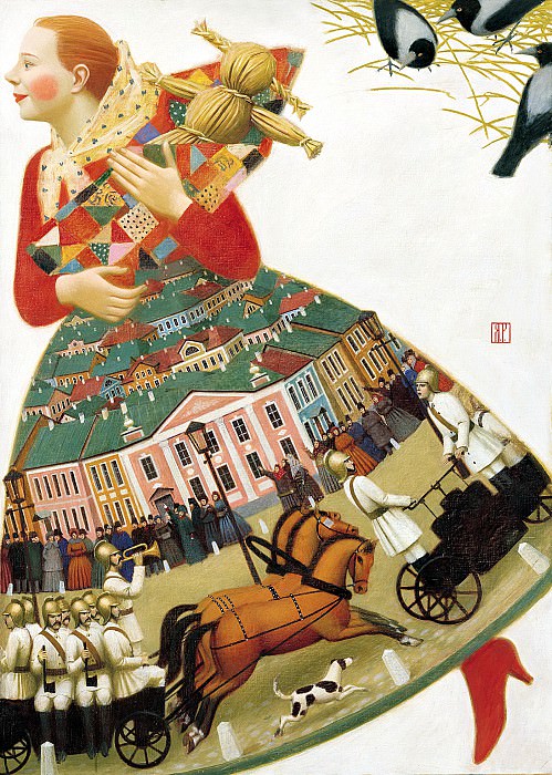 РЕМНЁВ Андрей – «Рыжая», 900 Картин самых известных русских художников