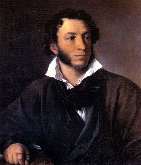 Tropinin Vasily – Portrait of Alexander Pushkin , 900 Classic russian paintings