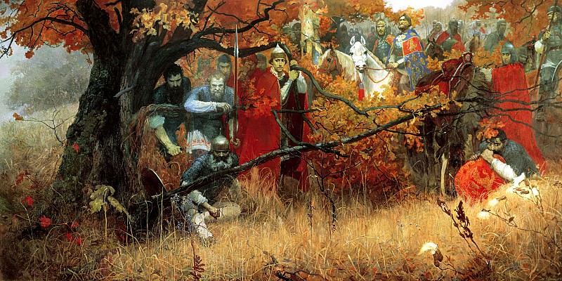 ШАНЬКОВ Михаил – Засадный полк, 900 Картин самых известных русских художников