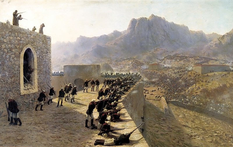 ЛАГОРИО Лев – Отбитие штурма крепости Баязет 8 июня 1877 года, 900 Картин самых известных русских художников