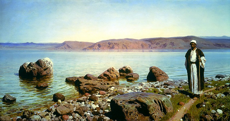 Polenov Vasily – At Lake Tiberias, 900 Classic russian paintings