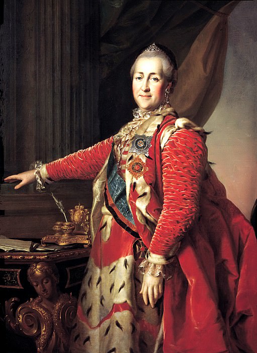 Levitsky Dmitry – Portrait of Catherine II. Okolo1782, 900 Classic russian paintings