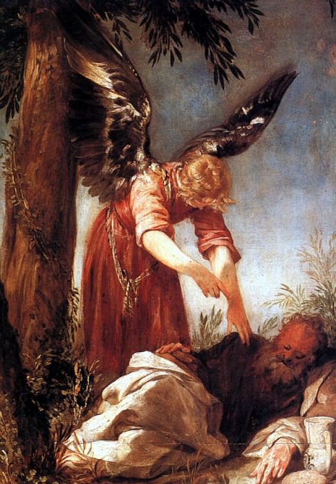 ESCALANTE Juan Antonio Frias y An Angel Awakens The Prophet Elijah, Испанские художники