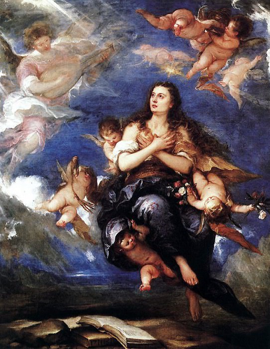 ANTOLINEZ Jose Assumption Of Mary Magdalene, Spanish artists