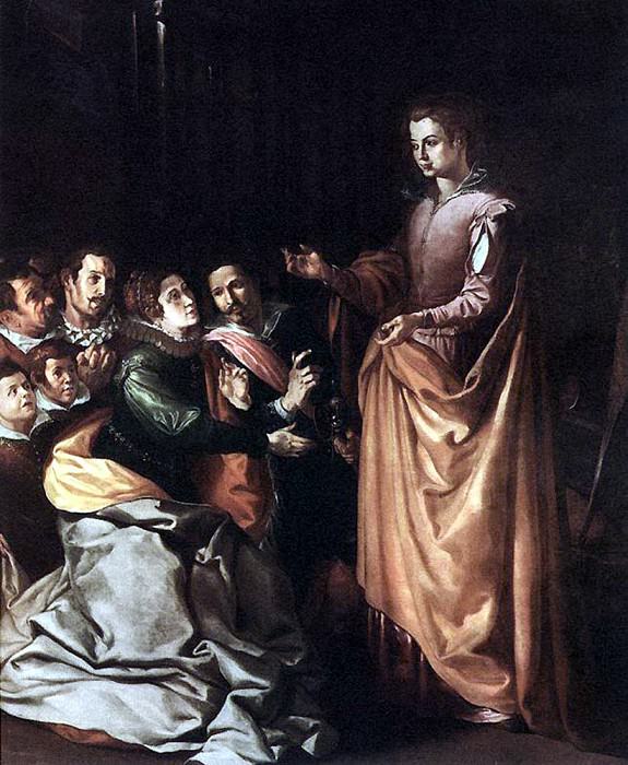 HERRERA Francisco de the Elder St Catherine Appearing To The Prisoners, Spanish artists