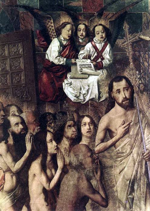 BERMEJO Bartolome Christ Leading The Patriarchs To The Paradise detail, Spanish artists