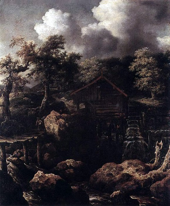 EVERDINGEN Allaert van Forest Scene With Water Mill, Spanish artists