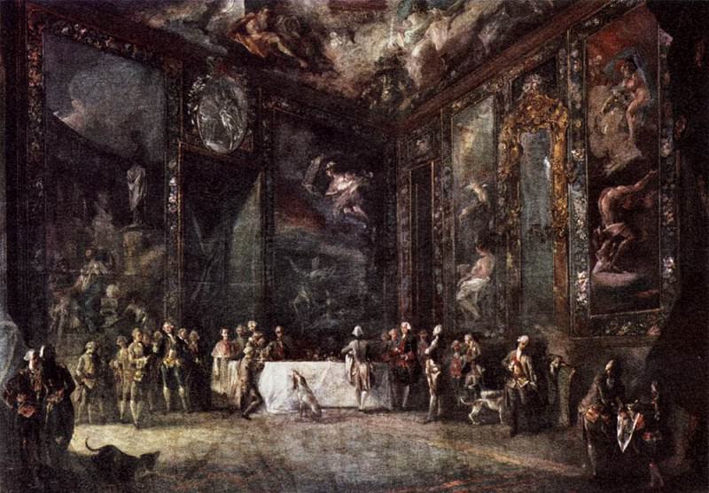 PARET Y ALCAZAR Luis Charles III Dining Before The Court, Испанские художники