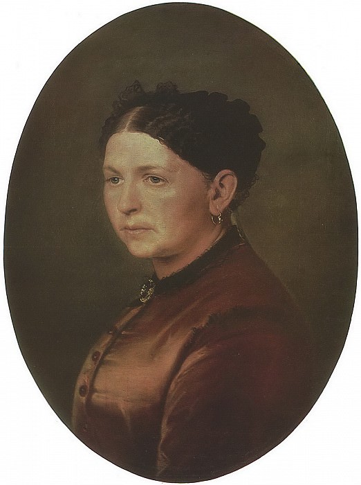 Портрет Ф. И. Резановой. 1868 Х. , м. 63х53 Челябинск, Василий Григорьевич Перов