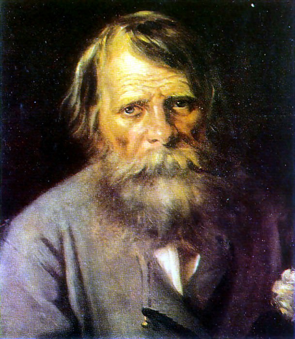 Portrait of a Man. H., M. Pskov, Vasily Perov
