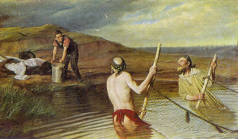 Рыбаки. . 1879 Х. , м. 104х179. 5 Н. Новгород, Василий Григорьевич Перов