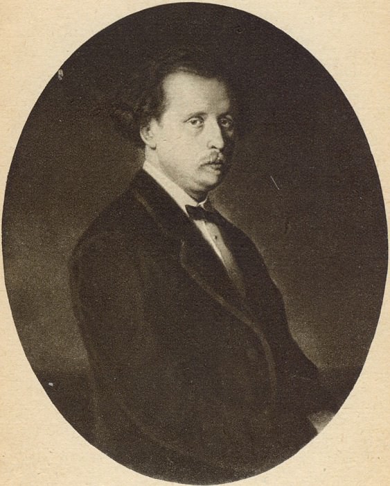 Portrait of Nikolai Rubinstein. H. 1870, m. 102. 5h79 TG, Vasily Perov