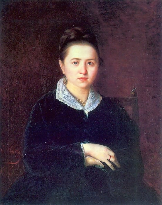 Портрет Сергеевой Анны Ивановны, урожд. Шеиной. 1875, Василий Григорьевич Перов