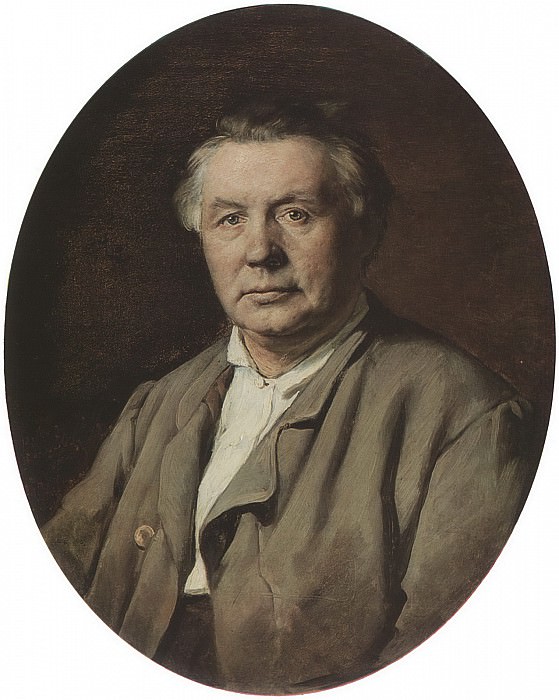 Portrait of the unknown. H. 1870, 75h61 am GTG, Vasily Perov