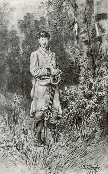 На тяге. Рисунок карандашом. 1879, Василий Григорьевич Перов