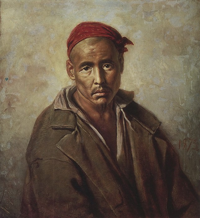 The head of Kyrgyzstan – convict. H. 1873, m. 64, 5h58, 5 RM, Vasily Perov