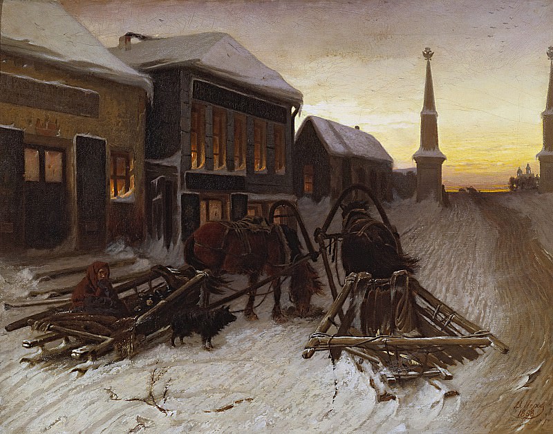 Last Tavern at Town Gates. 1868, Vasily Perov