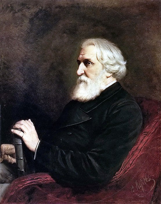 Portrait of the writer Ivan Sergeyevich Turgenev. 1872 H., M. 102x80 GRM, Vasily Perov